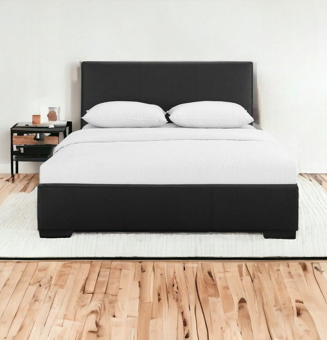 Upholstered King Platform Bed - Black