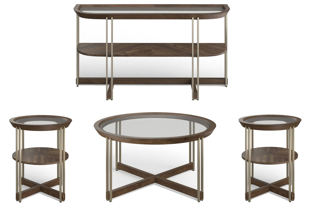Elora - Round Cocktail Table Set Magnussen Furniture