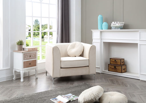 Contemporary Sloped Armchair Glory Furniture