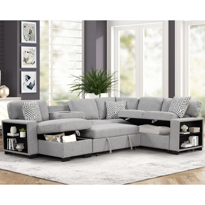 Cairo - Sectional With Pullout Sleeper Matrix Furniture Group