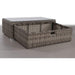 Glass Outdoor Coffee Table - Gray Mix LSI Patio Furniture