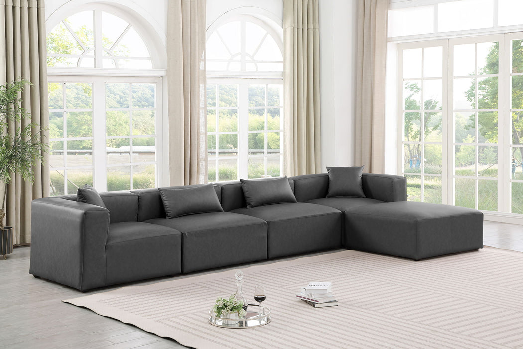 Cube - 5 Piece Modular Sectional With Chaise Meridian Furniture