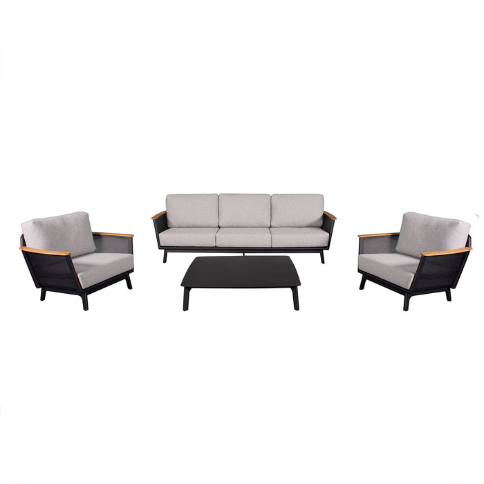 Sofa Set With Armrests - Black Home Essentials