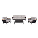 Sofa Set With Armrests - Black Home Essentials