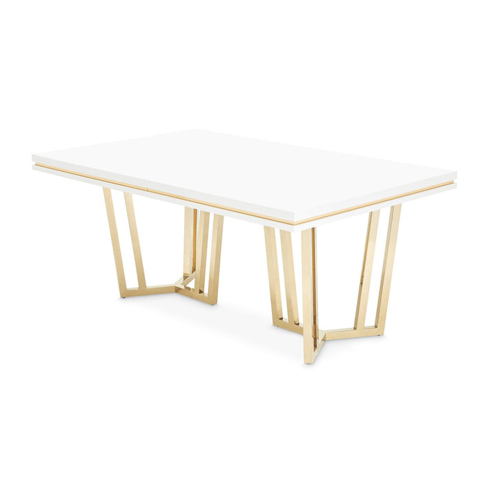 Palm Gate - Rectangular Dining Table - Cloud White