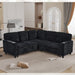 L-Shaped Sofa With Pull Out Sofa Bed With USB Home Essentials