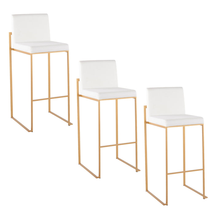 Fuji - Contemporary Design High Back Barstool Lumi Source