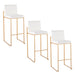 Fuji - Contemporary Design High Back Barstool Lumi Source