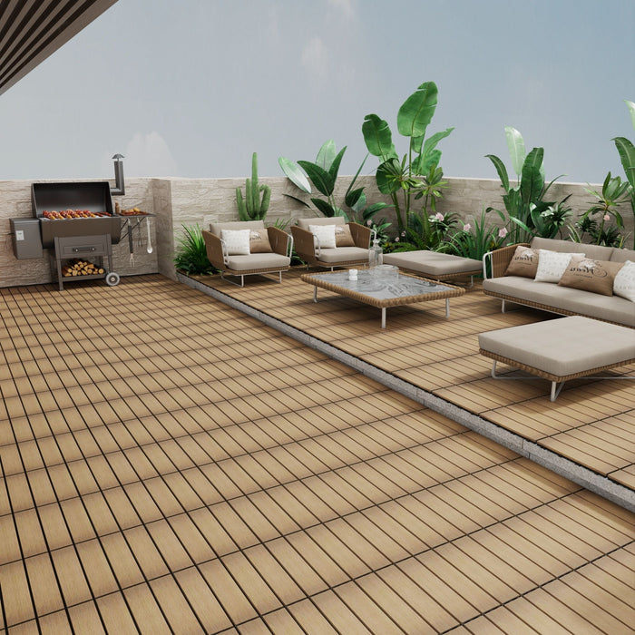 Patio Deck Tiles, Pack Of 22 Daily Nest