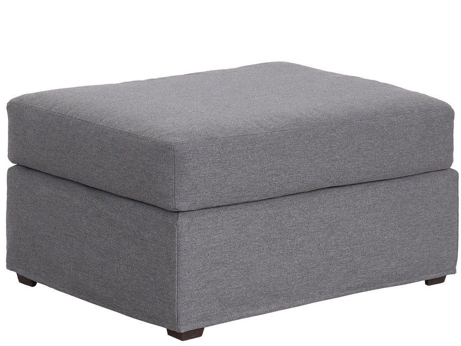 Coastal Living Outdoor - Brooke Outdoor Ottoman, Special Order - Dark Gray