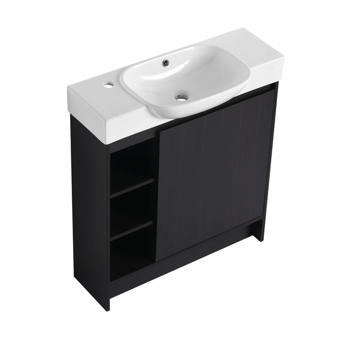Freestanding Bathroom Vanity With Sink, Soft Close Door Home Essentials