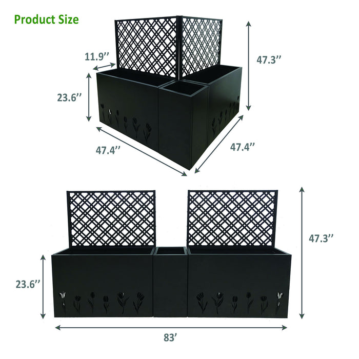 Tall Planter Raised Garden Bed With Trellis Daily Nest