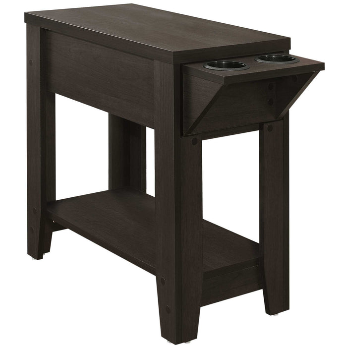 23" Wood End Table With Shelf - Brown