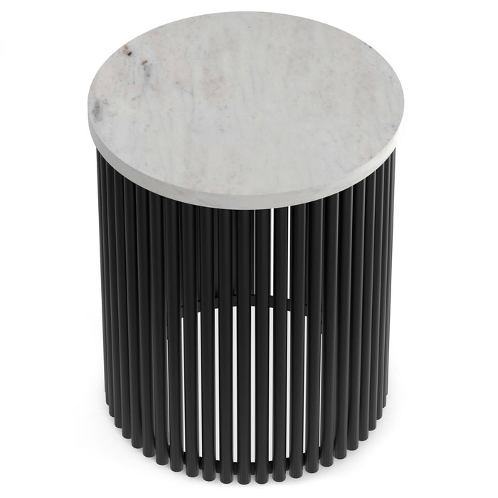 Demy - Handcrafted Metal Accent Table Simpli-Home