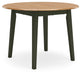 Gesthaven - Round Dining Room Drop Leaf Table Set Signature Design by Ashley®