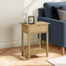 Accent Table With Storage Drawer, 2 Tier Nightstand For Living Room - Natural 8th Street