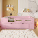 Platform Bed With Guardrail And Drawer Dreamland