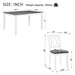 Modern Dining Set With Upholstered Chairs Home Essentials