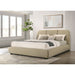 Modern Upholstered Platform Bed With Tufted Headboard Furniture Max