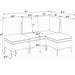 Upholstered Modular Sectional With Tall Legs, Medium Firm Seat Home Essentials