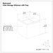 Rockwood - Upholstered Cube Storage Ottoman With Tray Simpli-Home