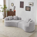 Curved 4 Seater Full Compression Sponge Sofa Home Essentials