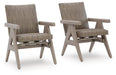 Cliff Trails - Rocking Arm Chair (Set of 2) - Beige Signature Design by Ashley®