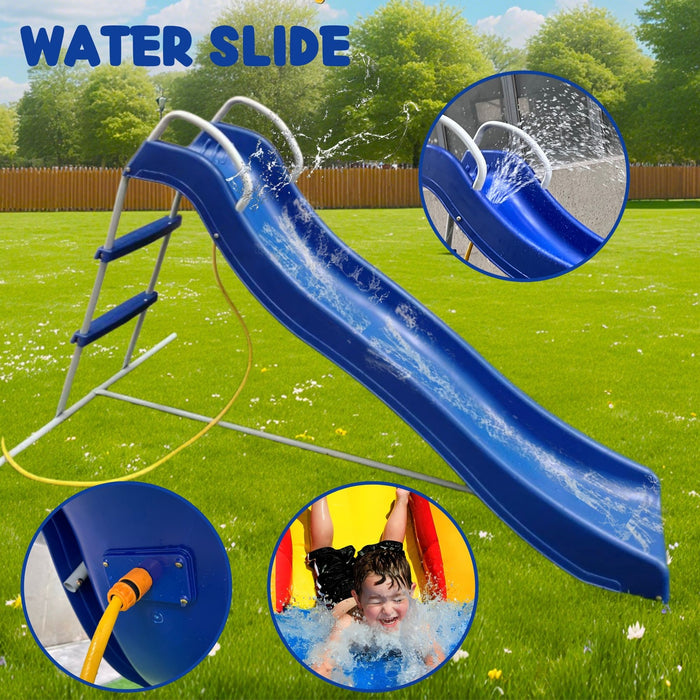 Xsl002 - Slide Indoor Freestanding Playground Equipment - Blue Daily Nest