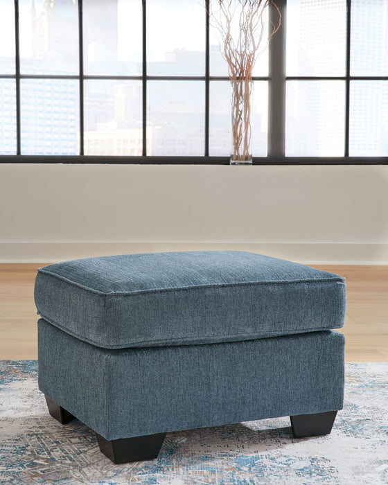 Cashton - Ottoman - Blue Signature Design by Ashley®