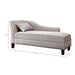 Chaise With Nailhead Trim And Plush Pillow Home Essentials