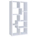 8 Shelf Geometric Bookcase Furniture Max
