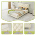 Upholstered Bed With Tufted Headboard Home Essentials