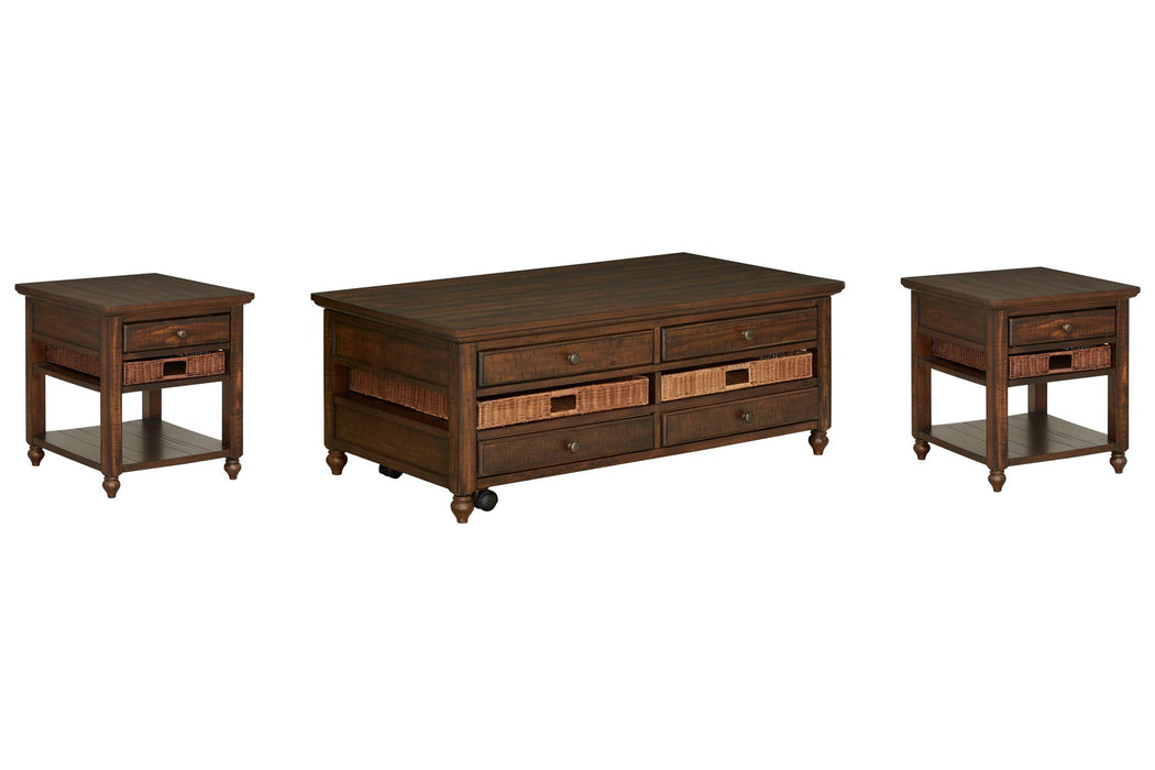 Cottage Lane - Rectangular Lift Top Cocktail Table Set Magnussen Furniture