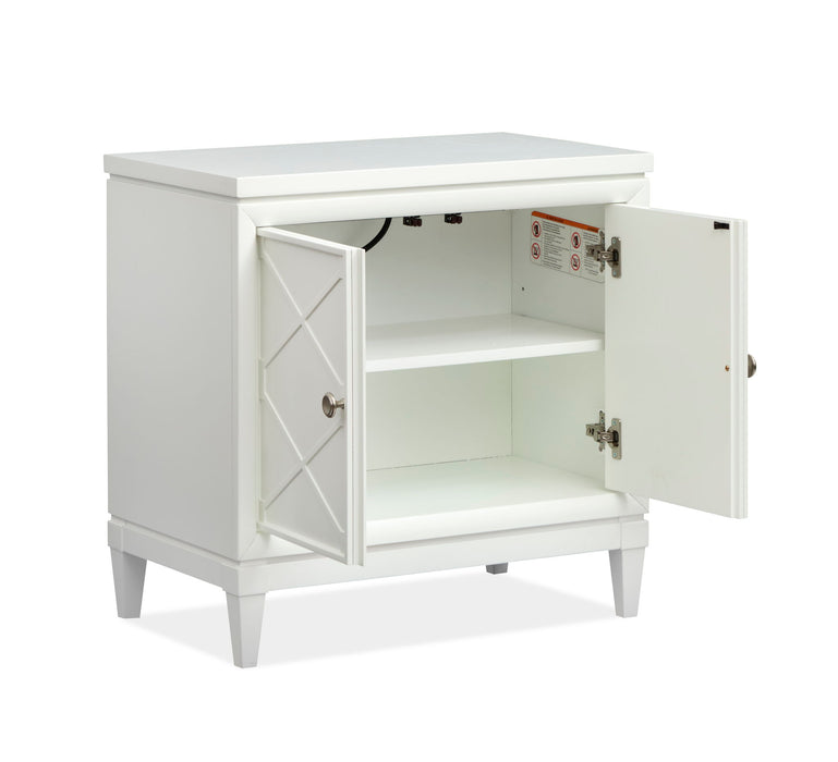 Springhouse - Door Nightstand - Whisper White Magnussen Furniture