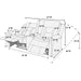Modern Reclining Loveseat With Console, Cup Holders, Storage Home Essentials
