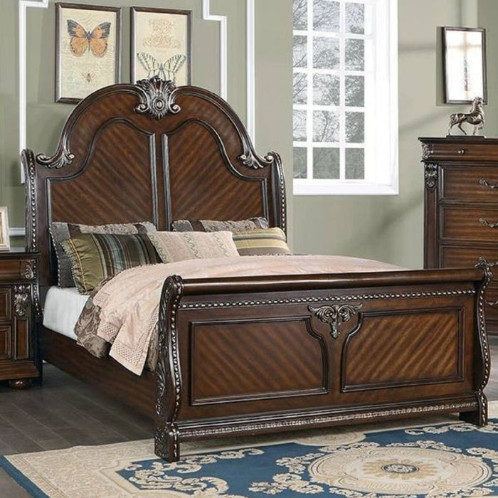 Queen Size Bed Panel Headboard And Footboard - Brown Home Essentials