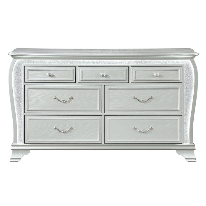 Aurelia - Dresser With LED Lighting - Silver Global Furniture USA