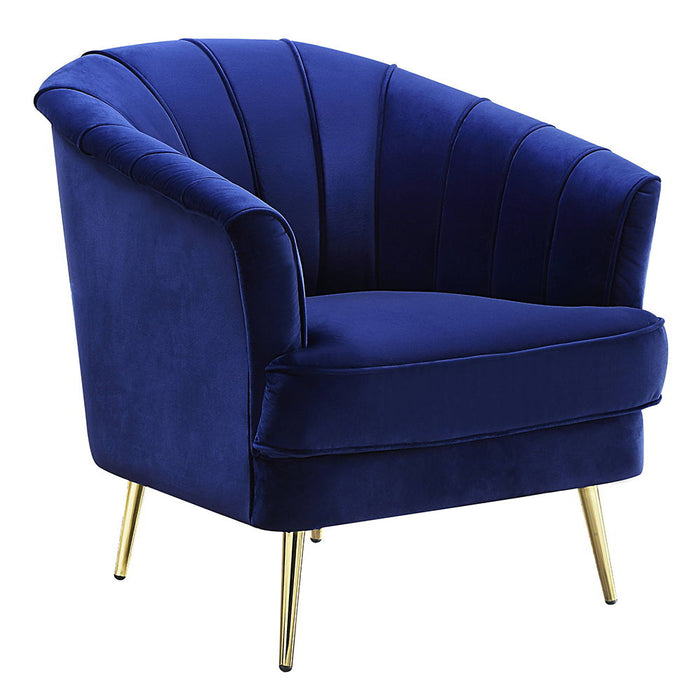 Eivor - Chair - Blue Velvet ACME