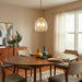 Zen - 5 Pendant Chain Hanging Light - Clear / Gold Ashcroft Furniture