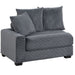 5 Piece Modular Sectional Set Couch With LAF & RAF Chairs, Living Room Furniture - Dark Gray Home Essentials