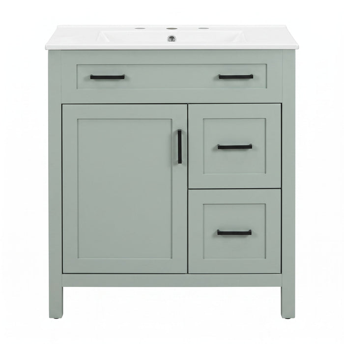 Bathroom Vanity With Sink, 2 Soft Close Drawers, 1 Soft Close Door, Adjustable Shelf Hearth and Haven