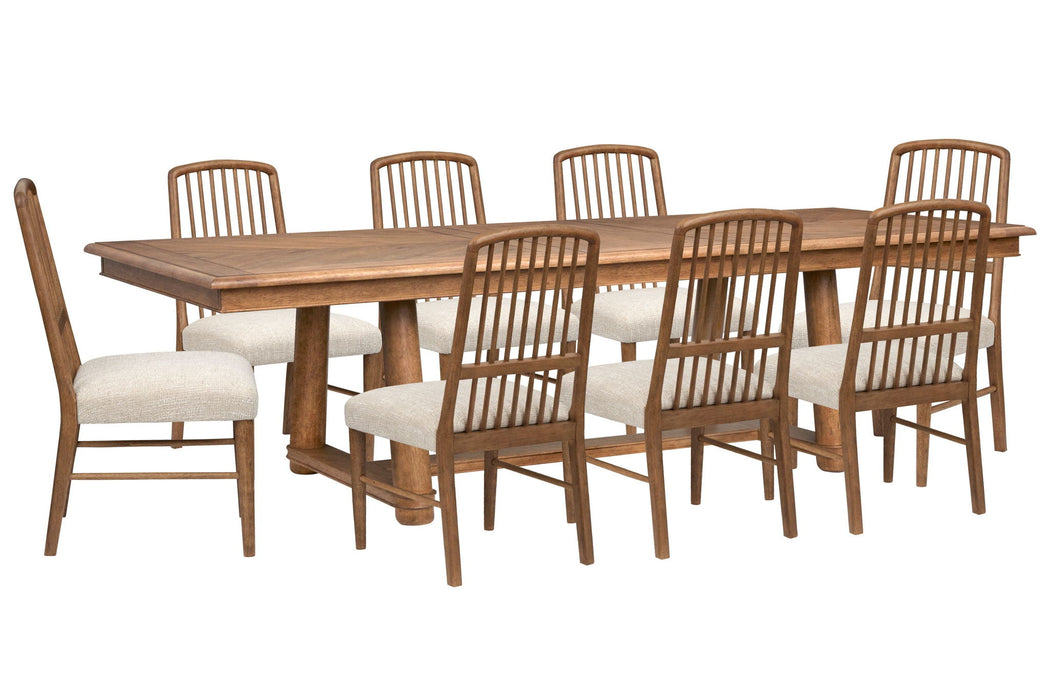 Woodward - Trestle Extendable Dining Table Set Magnussen Furniture