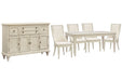 Newport - 6 Piece Extendable Rectangular Dining Table Set Magnussen Furniture