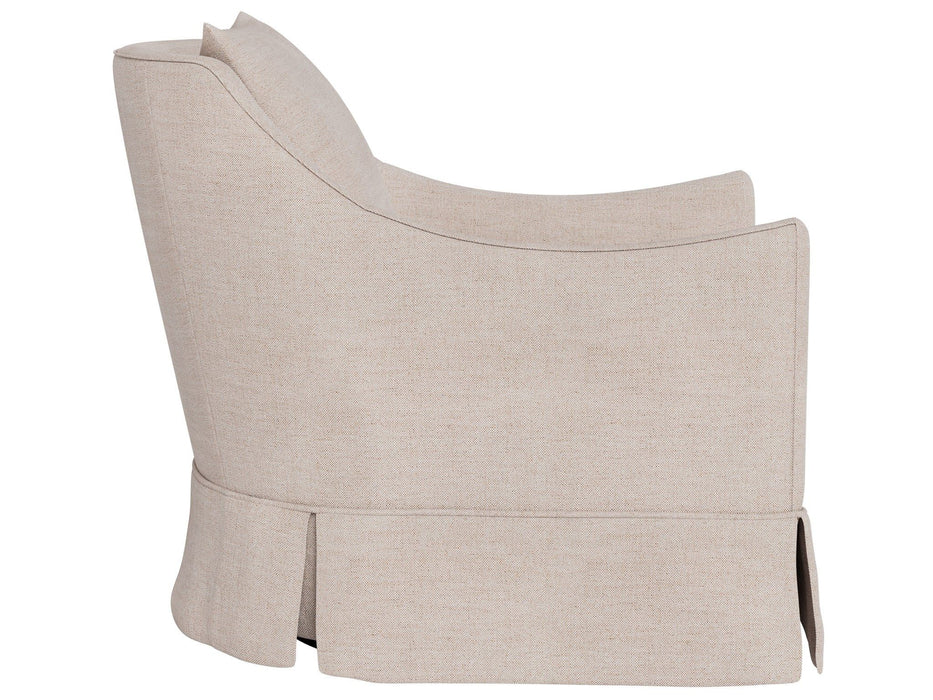 Portia - Skirted Swivel Chair, Special Order - Beige Universal Furniture