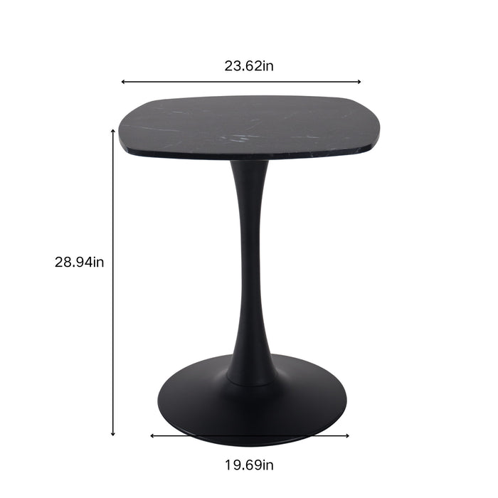 Dining Table Square - Black Home Essentials