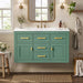 Wall Mounted Bathroom Cabinet With Sink, Multiple Drawers And Doors - Green Hearth and Haven