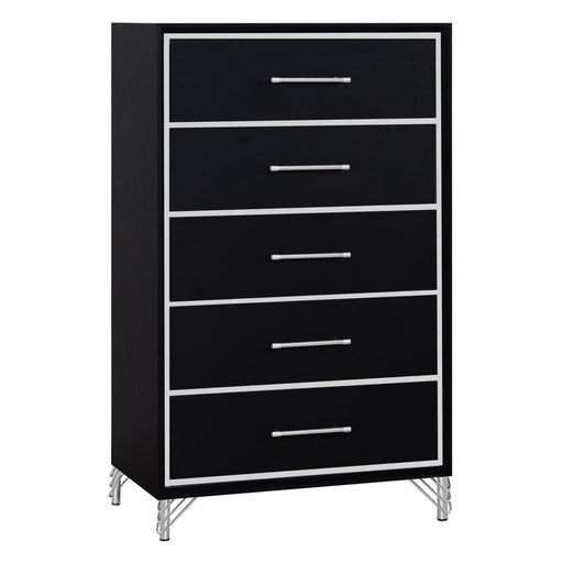 Ava - 5 Drawer Chest - Ebony New Classic
