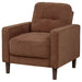 Heather - Track Arm Tufted Accent Chair - Rust Furniture Max