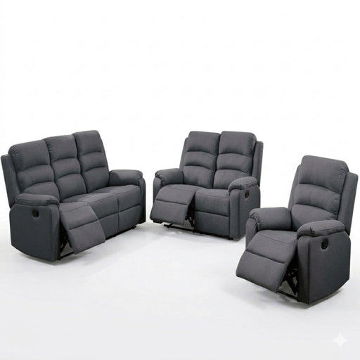 Modern Living Room Set With Manual Recliner Home Essentials