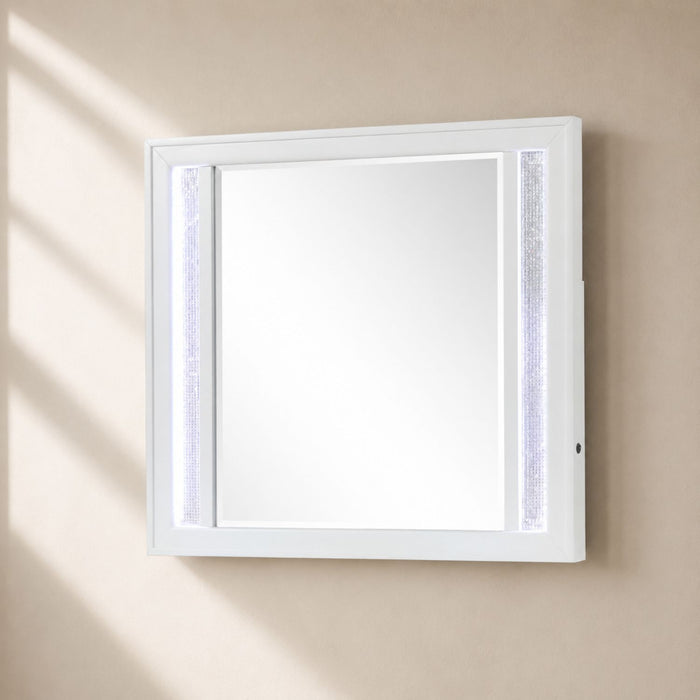 Abigale - Mirror For Dresser Top Made With LED (Includes Only Mirror) - White Matrix Furniture Group